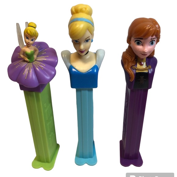 Disney Princess Pez Dispensers Frozen Tinker bell Cinderella - Picture 1 of 9